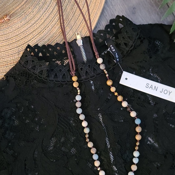 NWT BO HO LACE BELL SLEEVE S, BLACK BY SAN JOY. - Picture 12 of 15